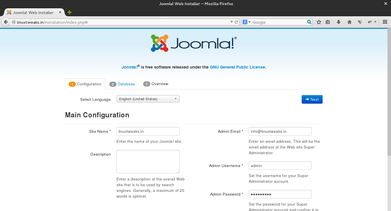 Joomla_1_configuration